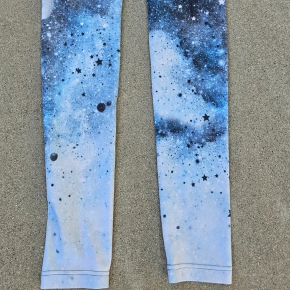 Eagle Rock Werkshop Stars & Moon Phases Leggings Galaxy, Celestial, Sky, Med EUC - Picture 7 of 10